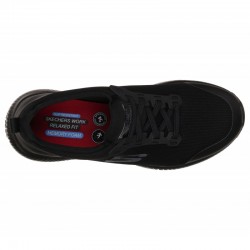 Sneakers Mujer Skechers Work Squad Sr Negro-Negro