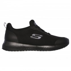 Sneakers Mujer Skechers Work Squad Sr Negro-Negro