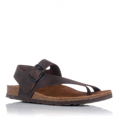 Sandalias Planas Mujer Inter-Bios 7162 Moka