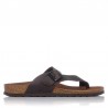 Sandalias Planas Mujer Inter-Bios 7119 Moka