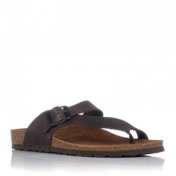 Sandalias Planas Mujer Inter-Bios 7119 Moka
