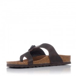 Sandalias Planas Mujer Inter-Bios 7119 Moka