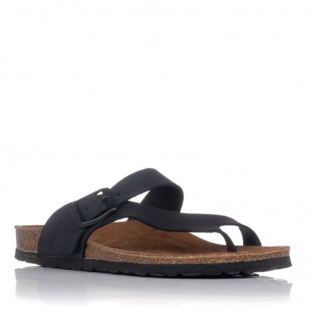 Sandalias Planas Mujer Inter-Bios 7119 Negro