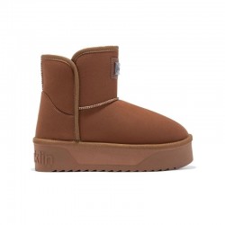 Botines Planos Mujer D.franklin Nordic V.2 Basic Low Tan Cuero