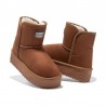 Botines Planos Mujer D.franklin Nordic V.2 Basic Low Tan Cuero