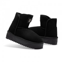 Botines Planos Mujer D.franklin Nordic V.2 Basic Low Negro