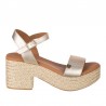 Sandalias de Tacón Mujer Popa Abaka Oro