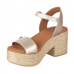 Sandalias de Tacón Mujer Popa Abaka Oro