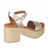 Sandalias de Tacón Mujer Popa Abaka Oro