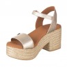 Sandalias de Tacón Mujer Popa Abaka Oro