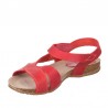 Sandalias Planas Mujer Inter-Bios 4487 Rojo