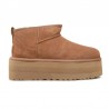 Botines Planos Mujer UGG Classic Ultra Mini Plataform Camel