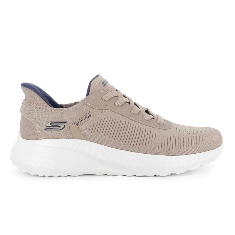 Sneakers Hombre Skechers Bobs Sport Squad Chaos Taupe