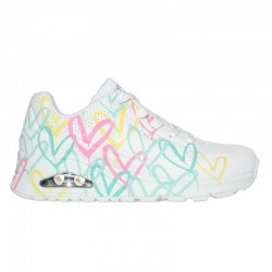Sneakers Mujer Skechers Uno-Changed Love Blanco