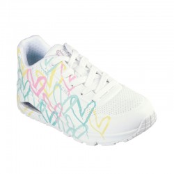 Sneakers Mujer Skechers Uno-Changed Love Blanco