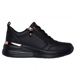Sneakers Mujer Skechers Billion 2 Fine Shine Negro-Negro