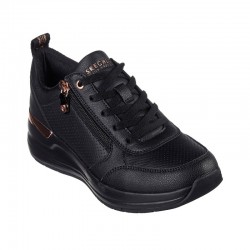 Sneakers Mujer Skechers Billion 2 Fine Shine Negro-Negro