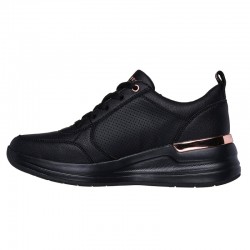 Sneakers Mujer Skechers Billion 2 Fine Shine Negro-Negro