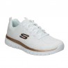 Sneakers Mujer Skechers Graceful-Get Connected Blanco-Oro
