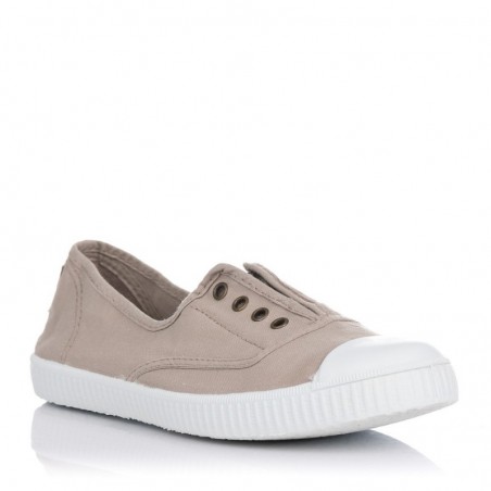 Zapatillas Lona Mujer Victoria 106623 Beig