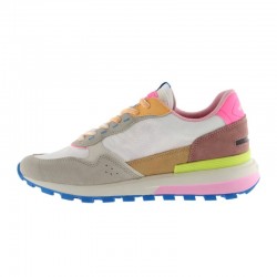 Sneakers Mujer Victoria Luna Nylon & Serraje Blanco