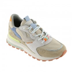 Sneakers Mujer Victoria Luna Nylon & Serraje Beig