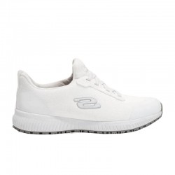 Sneakers Mujer Skechers Work Squad Sr Blanco