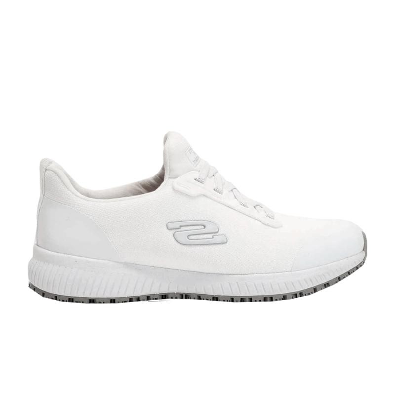 Sneakers Mujer Skechers Work Squad Sr Blanco