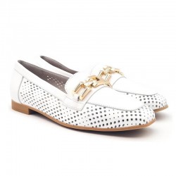 Mocasines Mujer Pitillos 5644 Blanco