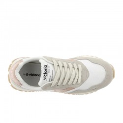 Sneakers Mujer Victoria Viento Nylon & Serraje Cuero