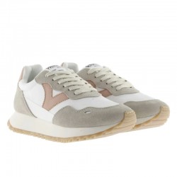 Sneakers Mujer Victoria Viento Nylon & Serraje Cuero