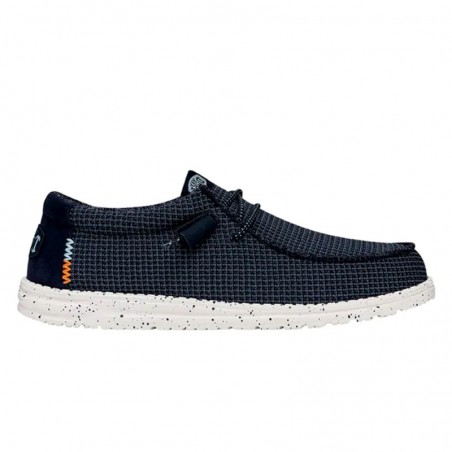 Zapatillas Lona Hombre Hey Dude Wally Sport Marino