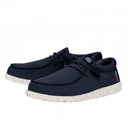 Zapatillas Lona Hombre Hey Dude Wally Sport Marino