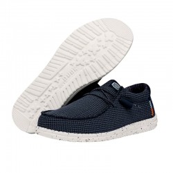 Zapatillas Lona Hombre Hey Dude Wally Sport Marino