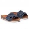 Sandalias Planas Mujer Verbenas Rocio Azul