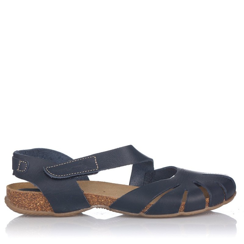 Sandalias Planas Mujer Inter-Bios 4456 Marino