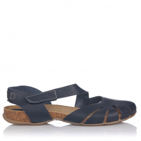 Sandalias Planas Mujer Inter-Bios 4456 Marino