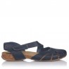 Sandalias Planas Mujer Inter-Bios 4456 Marino