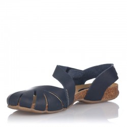 Sandalias Planas Mujer Inter-Bios 4456 Marino