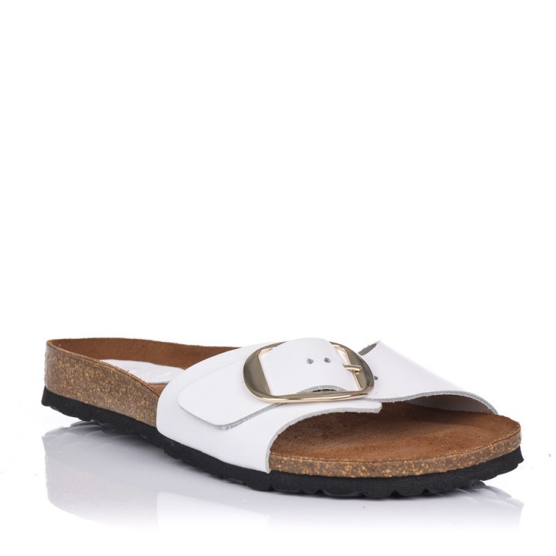 Sandalias Planas Mujer Inter-Bios 7220 Blanco
