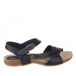 Sandalias Planas Mujer Inter-Bios 4487 Negro