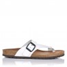 Sandalias Planas Mujer Inter-Bios 7119 Blanco