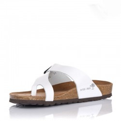 Sandalias Planas Mujer Inter-Bios 7119 Blanco