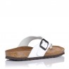 Sandalias Planas Mujer Inter-Bios 7119 Blanco