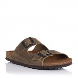 Sandalias Planas Mujer Inter-Bios 7206 Kaki