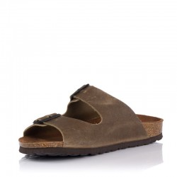 Sandalias Planas Mujer Inter-Bios 7206 Kaki