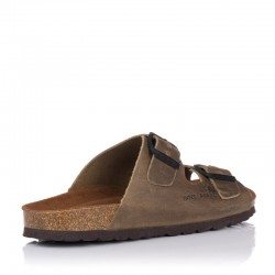 Sandalias Planas Mujer Inter-Bios 7206 Kaki