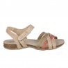 Sandalias Planas Mujer Inter-Bios 4486 Beig-Kaki