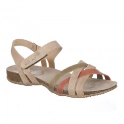 Sandalias Planas Mujer Inter-Bios 4486 Beig-Kaki