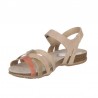 Sandalias Planas Mujer Inter-Bios 4486 Beig-Kaki